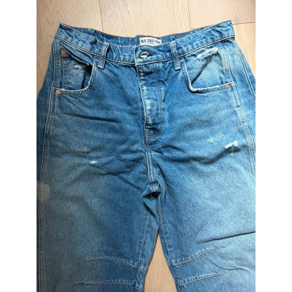We The Free Good Luck Mid Rise Barrel Leg Jeans Size 28 - Picture 3 of 15